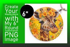 Adorable Giraffe Round Design Crafting Product Image 1