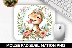 Dinosaur, Cute Animal Mouse Pad PNG, Animal Lover Gift Product Image 1