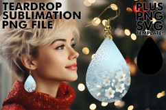 Cozy Teardrop Earrings GIFT PNG, Leopard Prints Product Image 1