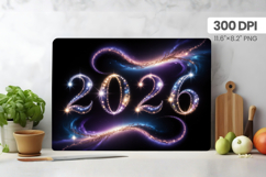 Happy New Year Cutting Board PNG Festive New Year&#039;s Eve 2026 Product Image 1
