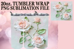 Floral Harmony: Tumbler Wrap Sublimation Product Image 1