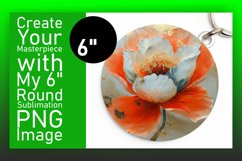 Blossoming Beauty: Sublimated Round Designs Art PNG Product Image 1