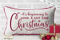 Beginning to Look a lot Like Christmas - SVG DXF File Product Image 1