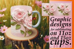 3D Petal Serenity: Sublimation 11oz/15oz Mug Product Image 1