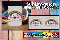 Serene moments 11oz 15oz sublimation wrap, Flower Product Image 1