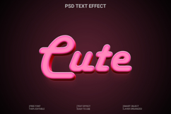 Cute Soft 3D Text Effect Photoshop PSD Template Product Image 1