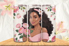 Black Girl Magic Black Woman Positive mind 20oz Tumbler wrap Product Image 1