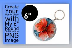 Vibrant Spring Flowers: 3D Round Designs PNG Product Image 1