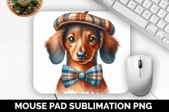 Dog Mouse Pad, Cute Animal Mouse Pad PNG, Animal Lover Gift Product Image 1