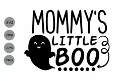 Mommys Little Boo svg, Halloween svg, Ghost svg, Spooky svg. Product Image 1