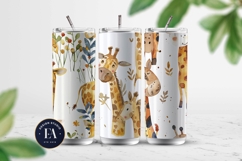 Watercolor Giraffe Pattern | Safari Animal Seamless Paper Product Image 2