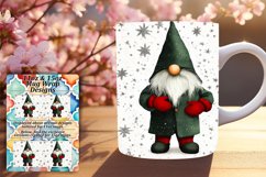 Watercolor Gnome Wrap Christmas 11oz 15oz Mug Design Product Image 1