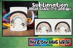 Wholesome days 11oz 15oz sublimation wrap, Flower Product Image 1