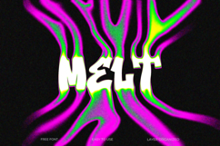 Psychadelic Fluid Liquid Melt Text Effect PSD Product Image 1