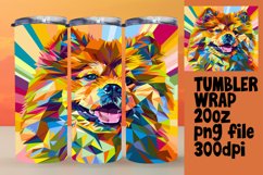 Dynamic Dog Wrap 20oz Sublimation Art Pattern Product Image 1