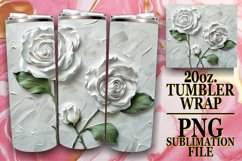 3D Petal Radiance: Sublimation 20oz Tumbler Product Image 1