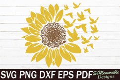 Sunflowers Bundle SVG cut file, Sunflowers SVG design Product Image 4