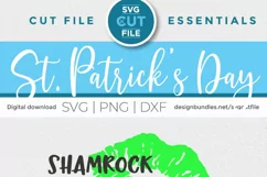 Shamrock wishes and irish kisses svg-a St. Patricks Day svg Product Image 4