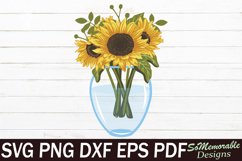 Sunflowers Bundle SVG cut file, Sunflowers SVG design Product Image 7