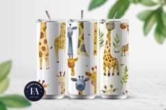 Watercolor Giraffe Pattern | Safari Animal Seamless Paper Product Image 2