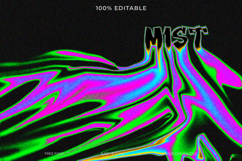 Abstract Liquid Glitch Text Effect PSD Template Product Image 1