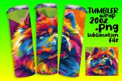 Radiant Abstract Dog Wrap 20oz Design Product Image 1