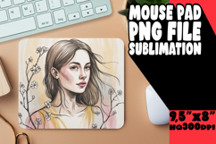 ENCHANTED DESK PAD SUBLIMATION STYLE, Beauty Woman Product Image 1