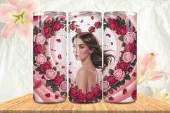 Black Girl Magic Black Woman Positive mind 20oz Tumbler wrap Product Image 1