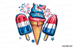 American ice Cream Svg | 4th of July Svg | Svg Cut File Product Image 1