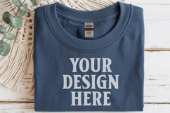 Navy Gildan 5000 Flat Lay Tshirt Mockup, G5000 mockups Product Image 1