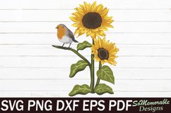 Sunflowers Bundle SVG cut file, Sunflowers SVG design Product Image 2