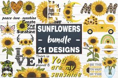 Sunflowers Bundle SVG cut file, Sunflowers SVG design Product Image 1