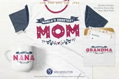 World's Sweetest Grandma, Nana, Gigi, Mimi, Mom, Mum Product Image 1