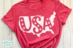 USA Silhouette - A 4th of July SVG Cut File Product Image 3