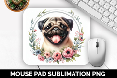 Dog Mouse Pad, Cute Animal Mouse Pad PNG, Animal Lover Gift Product Image 1