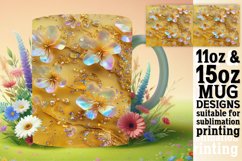 Blossom Leopard Glitter Mug Sublimation Product Image 1