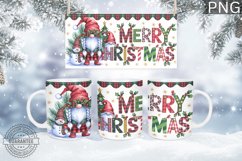 Merry Christmas Mug Wrap - Christmas Mug Sublimation Product Image 1
