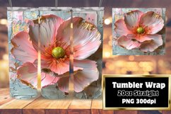 Floral Delight: 3D Tumbler Wrap Product Image 1