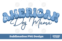 American Dog Mama Papa 4th of July USA Paw DTF PNG Bundle Product Image 2