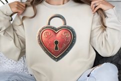 Cute Watercolor Valentines Day Clipart PNG Product Image 1