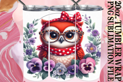 Heartfelt Sublimation 20oz tumbler wrap, Cute Animals Product Image 1