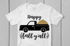 Happy Fall Y'all - Thanksgiving SVG EPS DXF PNG Cutting File Product Image 3