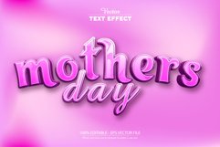 Cartoon text effect, editable pink color text style Product Image 1