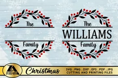 Monogram SVG PNG EPS DXF Monogram Wreath SVG Family Monogram Product Image 6