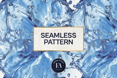 Blue Water Splash Texture | Liquid Abstract Background Product Image 3