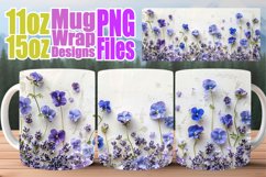 Petal Paradise Sublimation Mugs - 11oz &amp; 15oz Delight Product Image 1