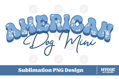 American Dog Mini 4th of July USA Paw DTF PNG Sublimation Product Image 1