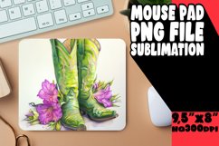 Cheerful Flowered Mousepad Design PNG Product Image 1