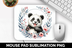 Panda, Cute Animal Mouse Pad PNG, Animal Lover Gift Product Image 1