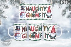 Naughty and i gnome it Mug Wrap - Christmas Mug Sublimation Product Image 1